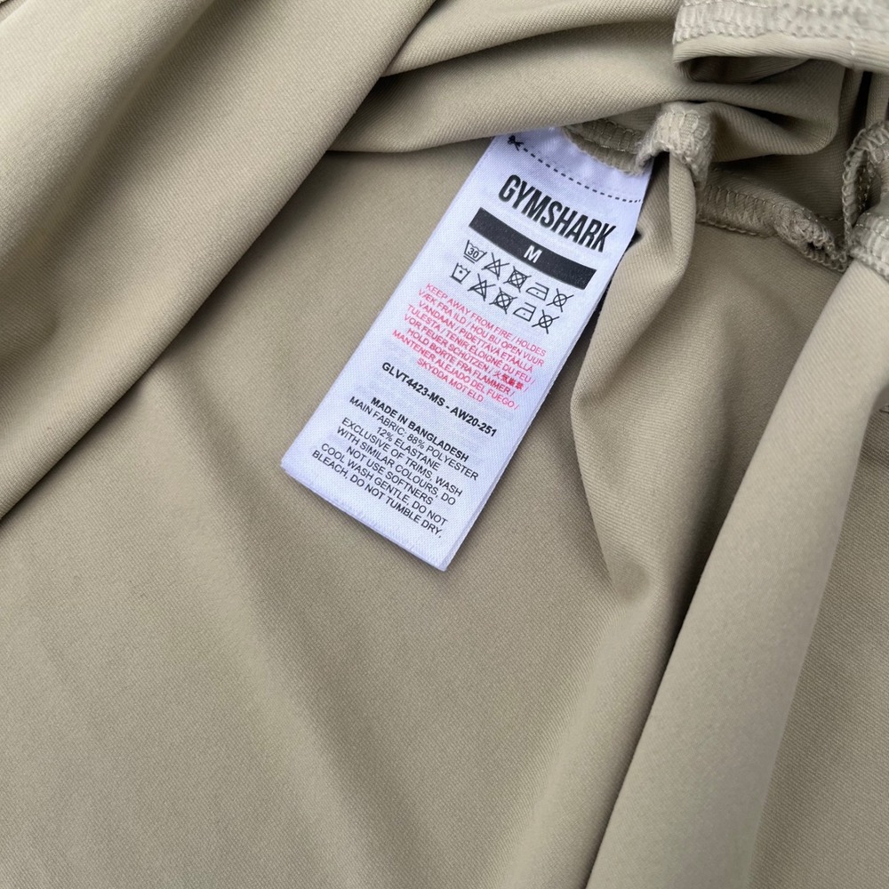 Gymshark Womens Training Sleeveless Top Sand Beige GLVT4423-MS-AW20-251 Size M - Picture 3 of 6